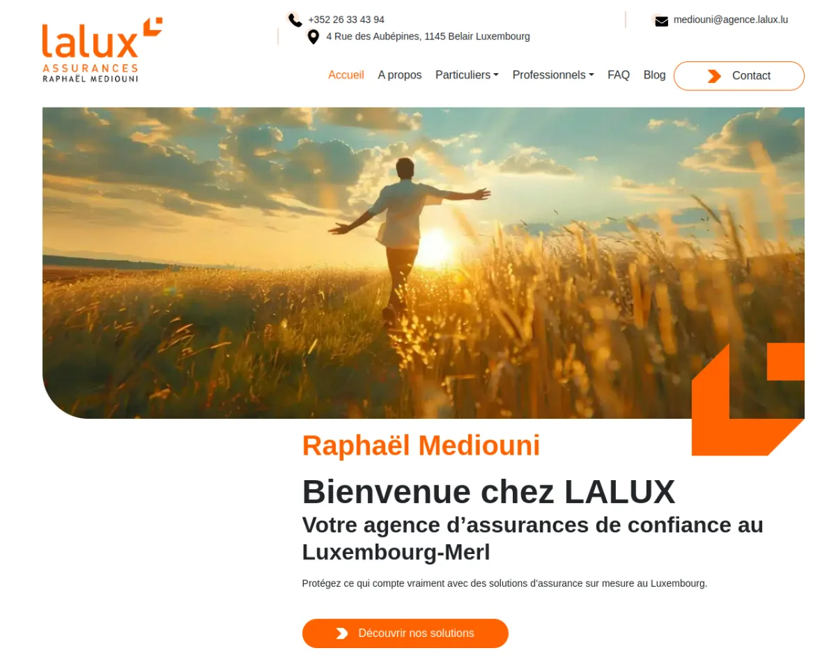 LALUX Mediouni — Agence assurance
