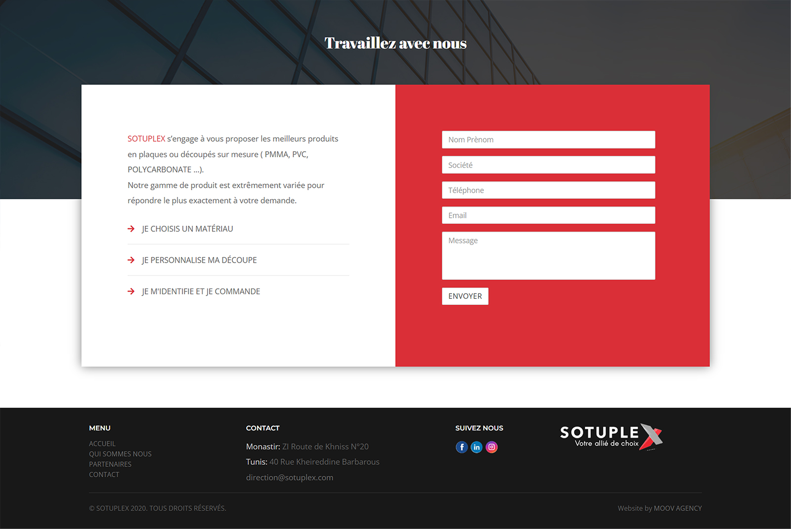 Développement web - Sotuplex